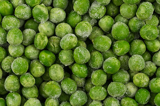 绿色,冰冻,豌豆