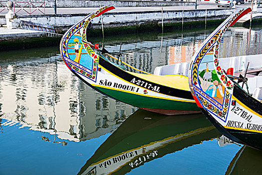葡萄牙,阿威罗,威尼斯,10世纪,城市,运河,地区,小船,反射