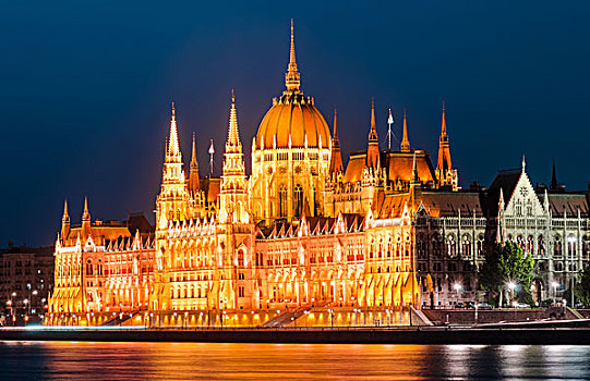 匈牙利,议会,黎明,风景,布达佩斯