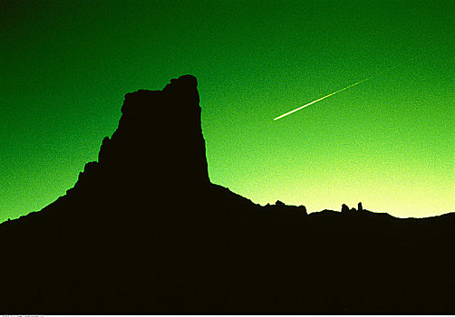 彗星,上方,岩石构造,峡谷地国家公园,犹他,美国