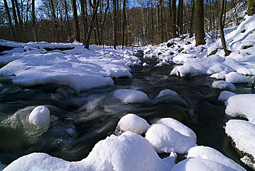 冬天,河流