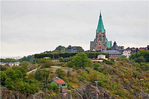 风景,索非亚,教堂,斯德哥尔摩