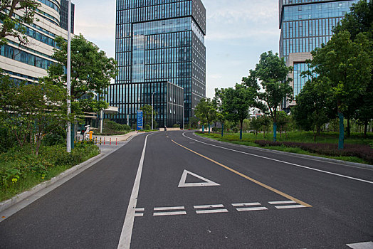 道路,高层建筑,写字楼