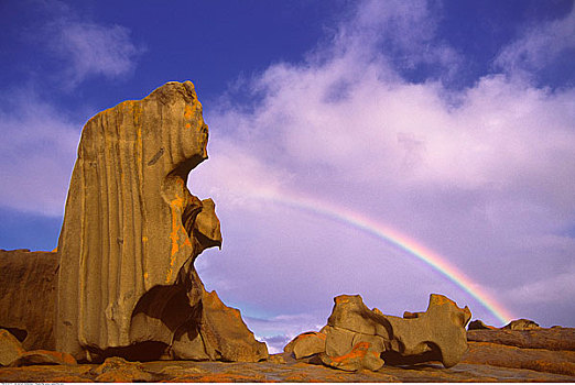 石头,彩虹,袋鼠,岛屿,澳洲南部,澳大利亚