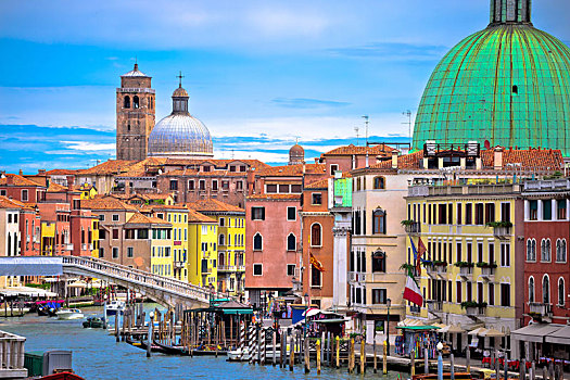 彩色,大运河,威尼斯,风景