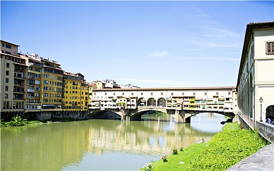 古桥,上方,阿尔诺河,佛罗伦萨,托斯卡纳