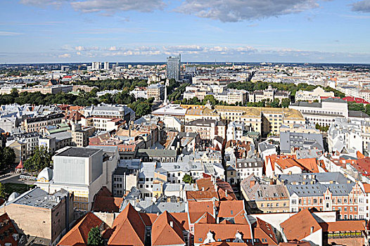 风景,里加,古城区,拉脱维亚,波罗的海国家,北欧