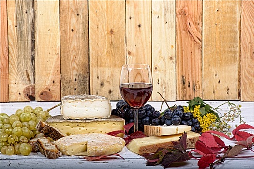 法国,奶酪,大浅盘,葡萄酒,葡萄