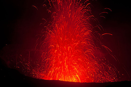 火山爆发,火山,瓦努阿图,大洋洲