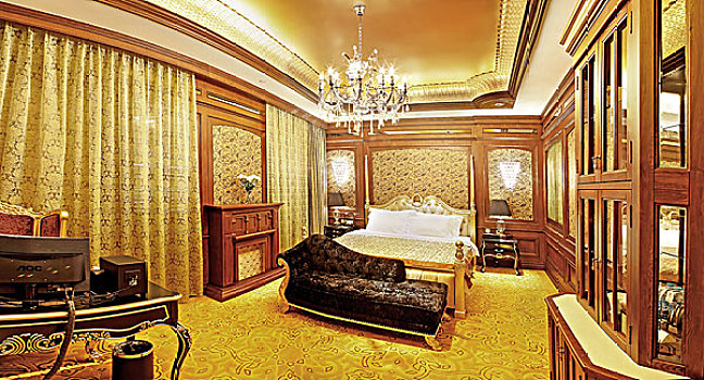 总统房卧室,全景图