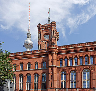 市政厅,柏林,德国,欧洲