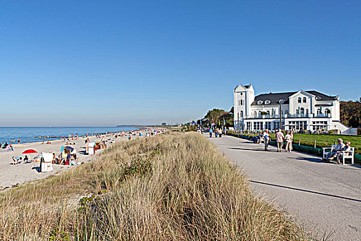 海滩,海利根达姆,波罗的海,梅克伦堡前波莫瑞州,德国,欧洲