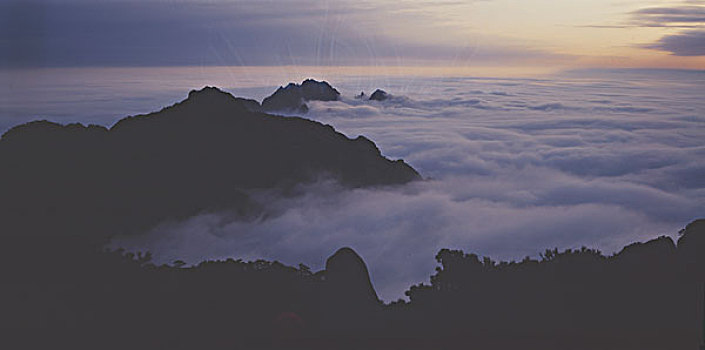 安徽,黄山,云海,日出