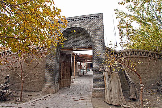 维吾尔族,村庄,住宅,标本,建筑,风格