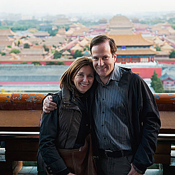 肖像,游客,伴侣,北京,中国