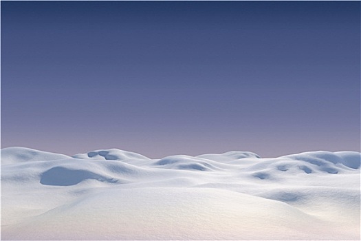 电脑合成,雪,陆地