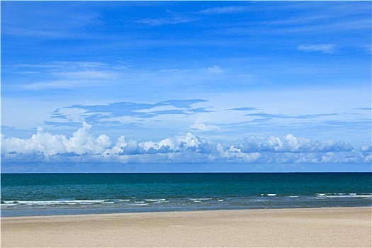 热带沙滩,天空,海洋