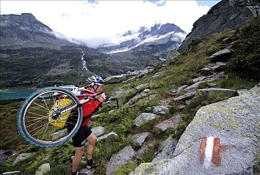 山地自行车,陶安,阿尔卑斯山,奥地利