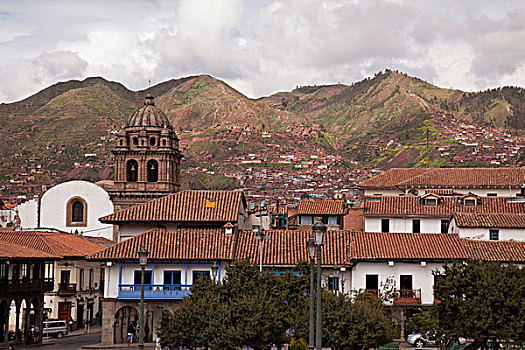 南美,秘鲁,库斯科市,山,世界遗产