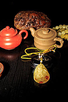 古董,古代,收藏,雕刻,古玩,茶壶,紫砂壶,木碗,静物,玉雕,玉,吊坠,玉吊坠