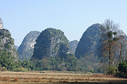 桂林喀斯特山景风光