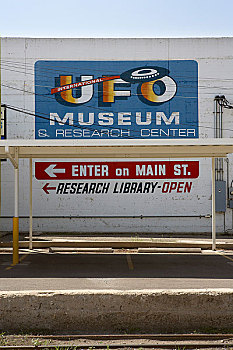 标识,飞碟,博物馆,新墨西哥,美国