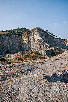 重庆渝北区矿山公园岩石