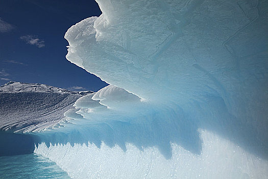 齿状,边缘,冰山,南极