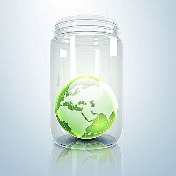 图像,我们,星球,地球,室内,玻璃,罐