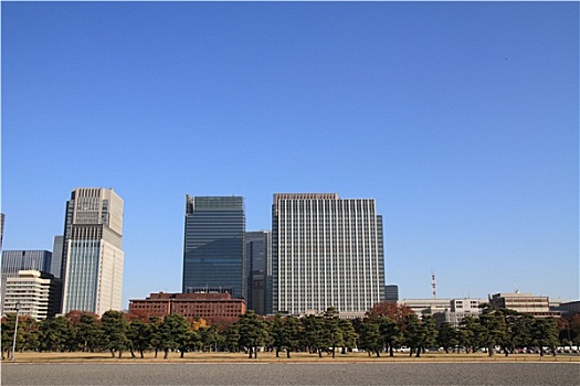 摩天大楼,公园,东京,日本