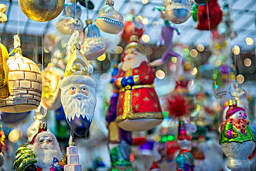 传统,玻璃,装饰,圣诞市场,班贝格,德国,大幅,尺寸