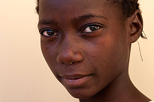 女孩,头像,纳米比亚,非洲