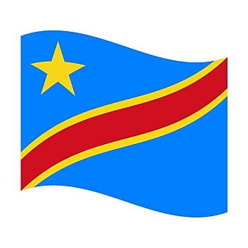 旗帜,民主,共和国,刚果