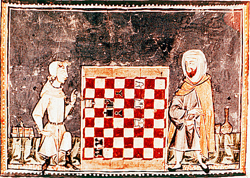 棋类游戏,十字军东征,13世纪,艺术家,未知