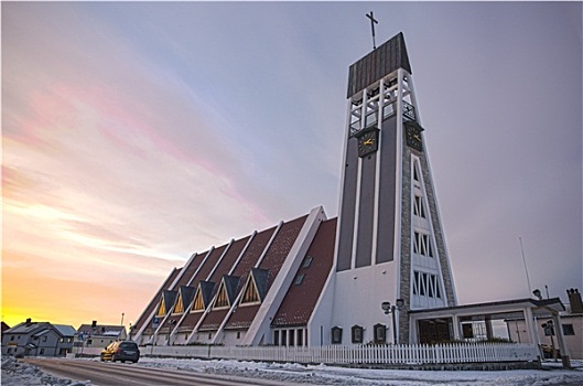 教堂,哈默菲斯特,挪威