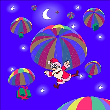圣诞节,降落伞