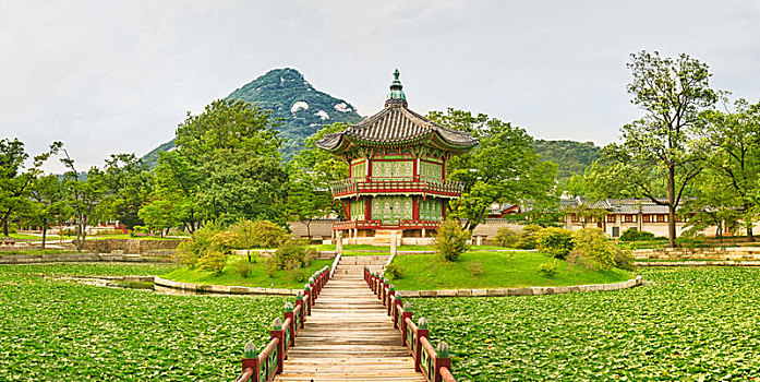 景福宫,韩国,全景