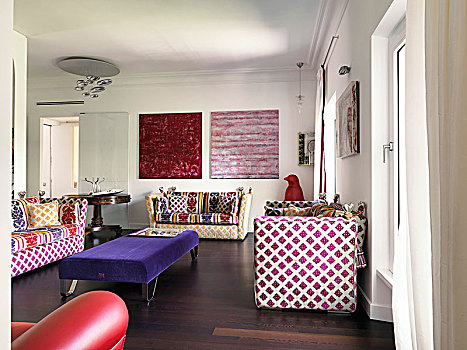 紫色,天鹅绒,土耳其,休闲沙发,区域