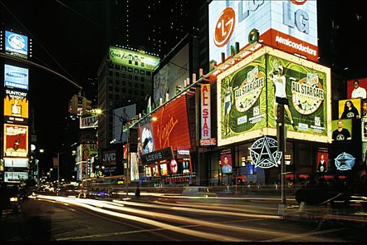 美国,纽约,曼哈顿,时代广场,痕迹