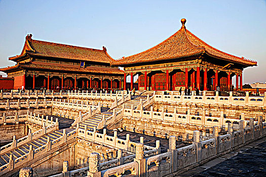 故宫,保存,和谐,左边,右边,北京,中国