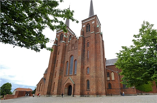 户外,大教堂,罗斯基勒,丹麦