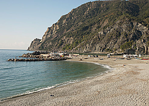海滩,海岸,利古里亚,意大利