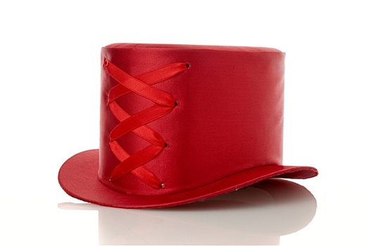 红色,帽子,丝带