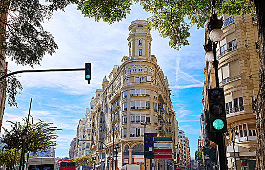 市政厅,广场,街角,西班牙
