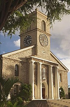 夏威夷,瓦胡岛,檀香山,市区,历史,地区,教堂,1838年