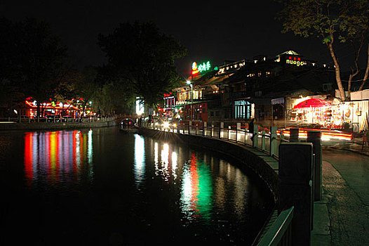 北京什刹海夜景