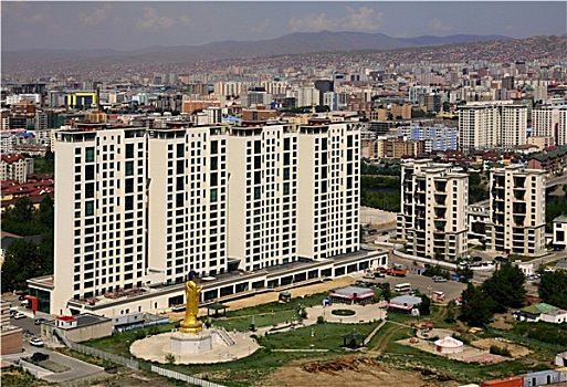 新建筑,首都,乌兰巴托,蒙古