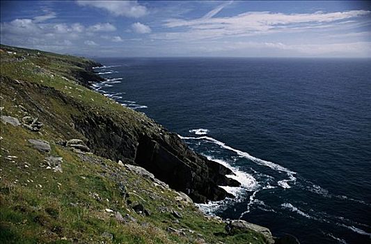 海岸线,丁格尔半岛,爱尔兰