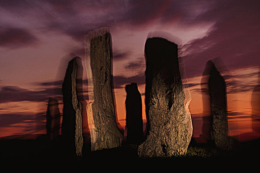 巨石,巨石阵,卡拉尼西,苏格兰