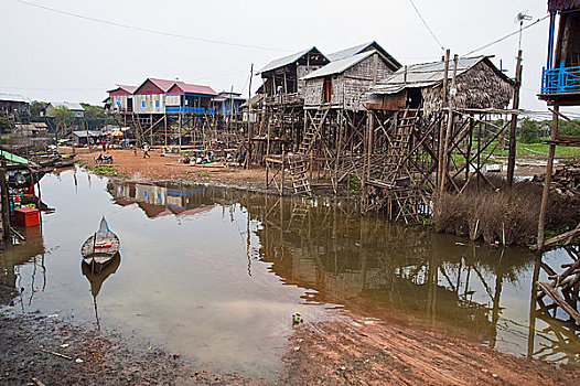 柬埔寨,乡村,房子